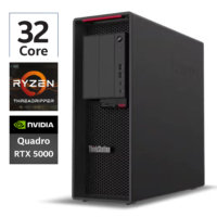 Delovna postaja, LENOVO ThinkStation P620 / AMD Ryzen Threadripper PRO 32-Core / 32GB / 1000 GB SSD / Grafika NVIDIA / A kvaliteta