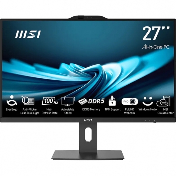 Računalnik All-in-One MSI PRO AP272P 14M Core i5 / 16 GB RAM / 512 GB SSD / 27″ FHD / Windows 11 Pro (črn)